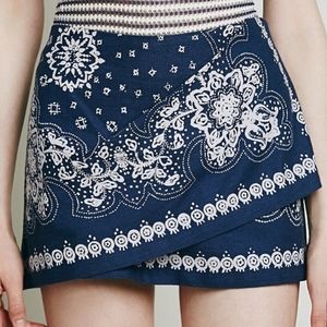 Free People Bandana Mini Skirt